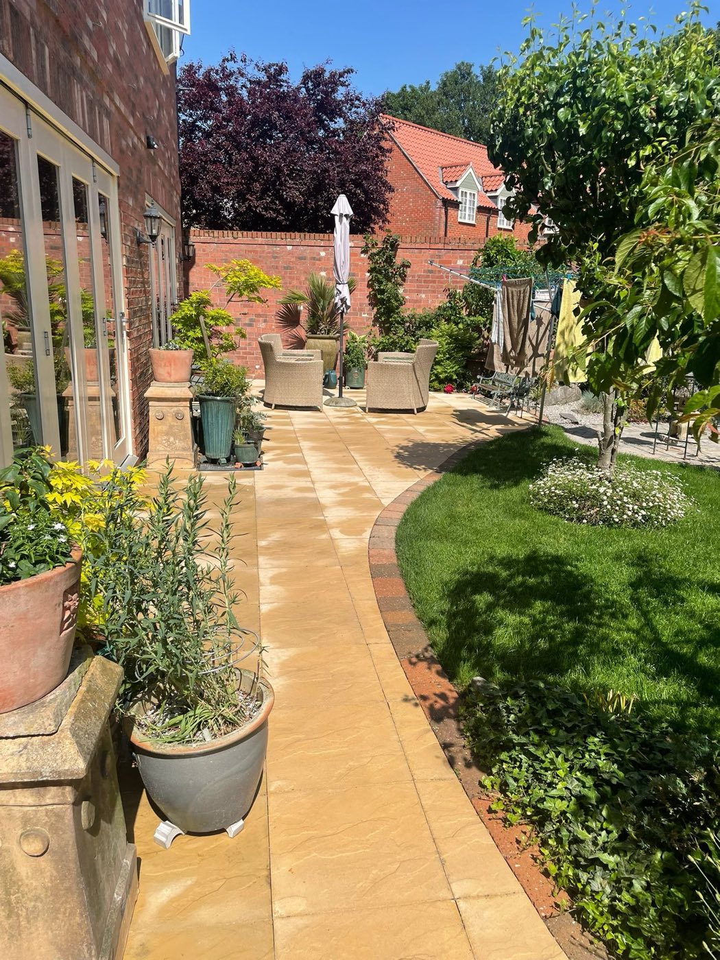 Clean garden path